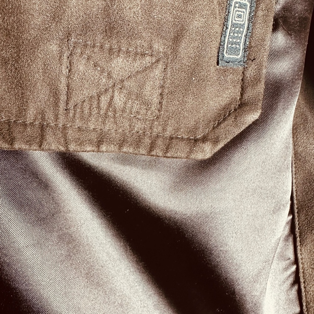 Weatherproof Brown microsuede men’s jacket size 5XLT, - Picture 3 of 7